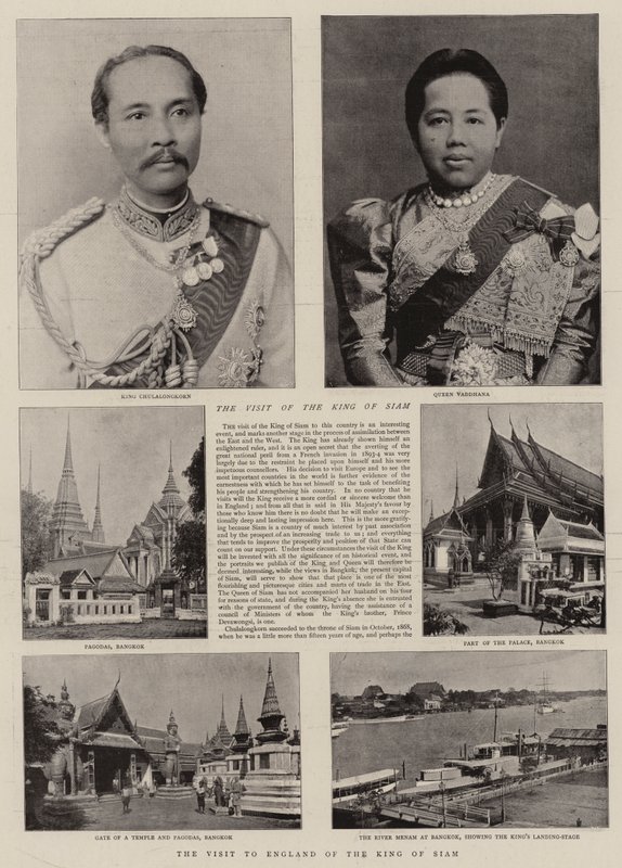 Der Besuch des Königs von Siam in England von English Photographer