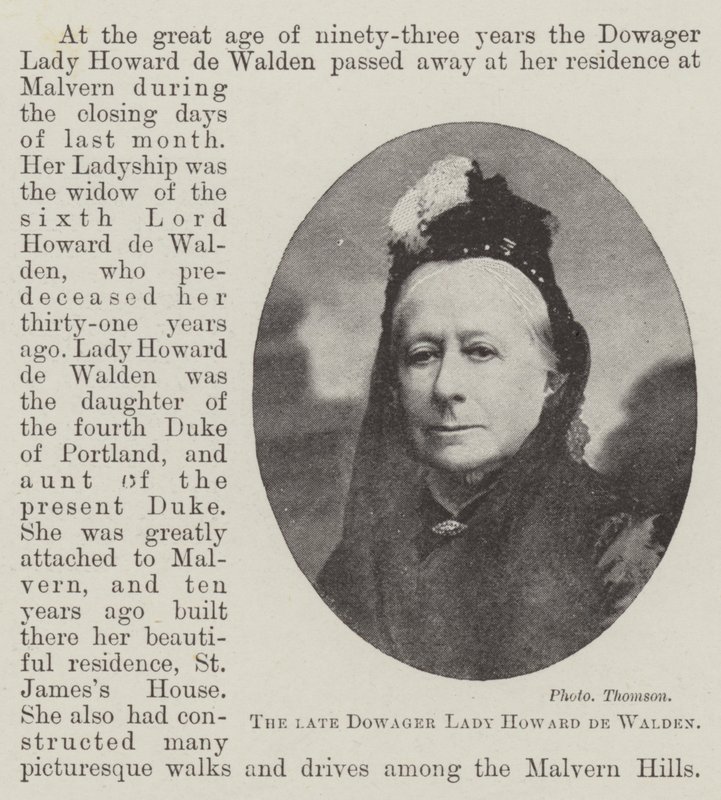 Die verstorbene Lady Howard de Walden von English Photographer