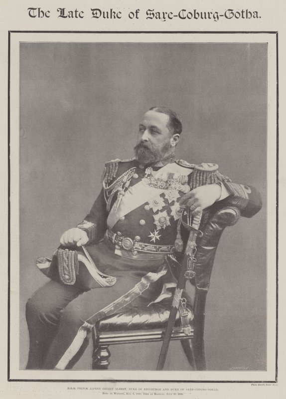 Der verstorbene Herzog von Sachsen-Coburg-Gotha von English Photographer
