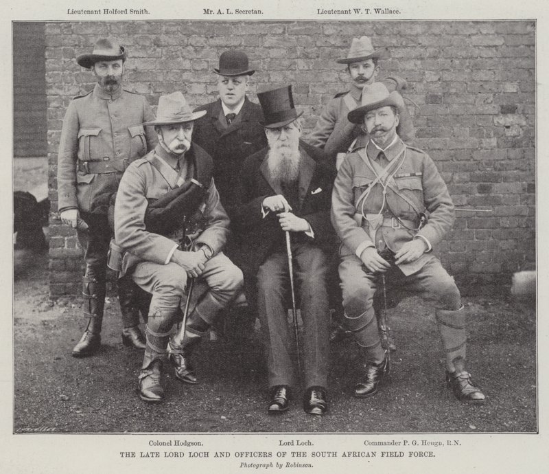 Der verstorbene Lord Loch und Offiziere der südafrikanischen Feldtruppe von English Photographer