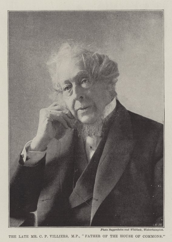 Der verstorbene Mr. C. P. Villiers, MP, Vater des Unterhauses von English Photographer