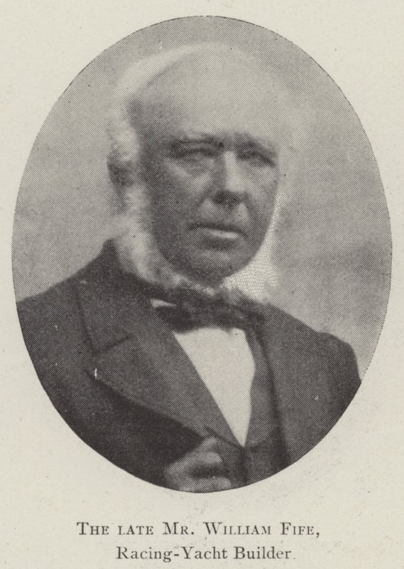 Der verstorbene Mr. William Fife, Rennyachtbauer von English Photographer