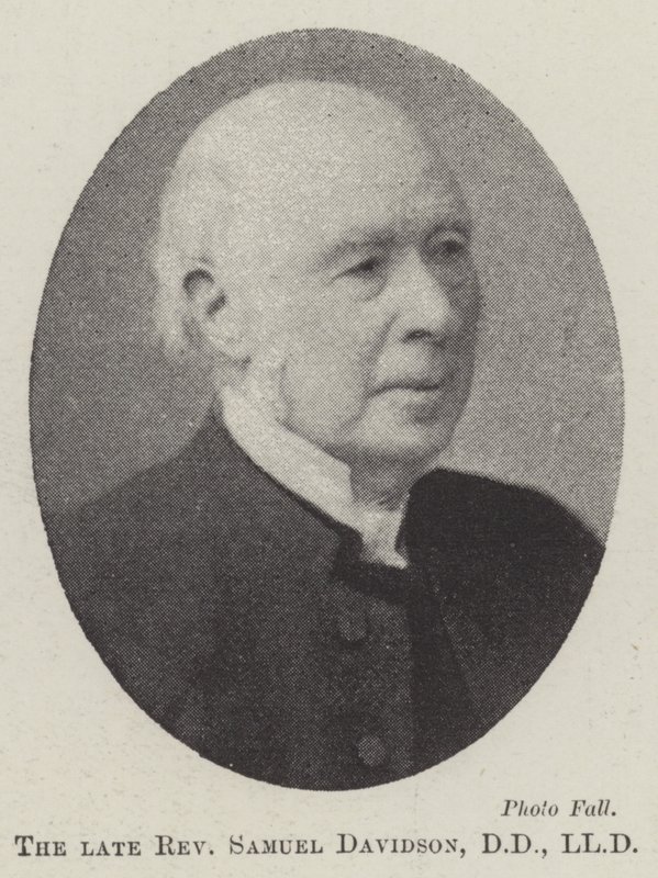 Der verstorbene Reverend Samuel Davidson, DD, LLD von English Photographer
