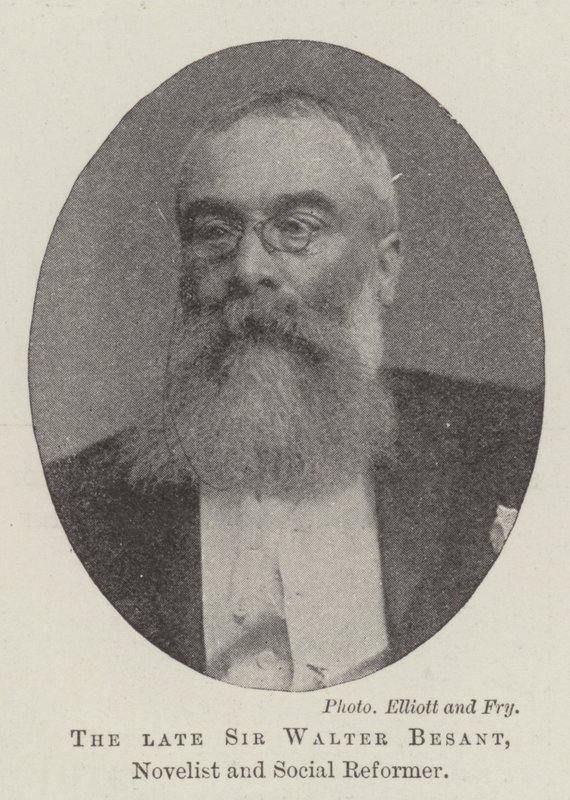 Der verstorbene Sir Walter Besant, Schriftsteller und Sozialreformer von English Photographer