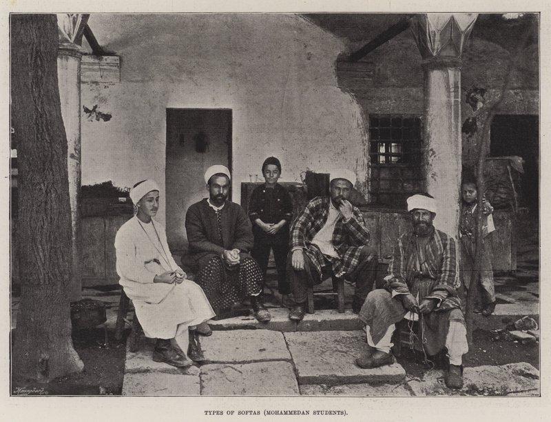 Typen von Softas, mohammedanische Studenten von English Photographer