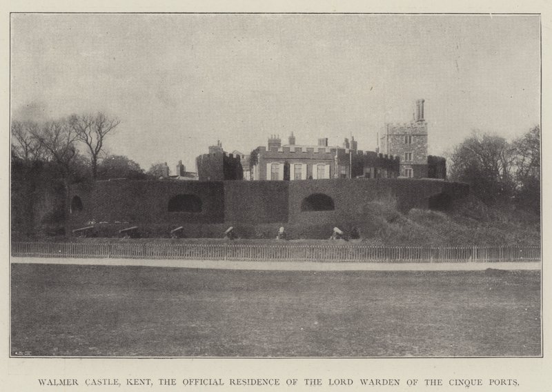 Walmer Castle, Kent, die offizielle Residenz des Lord Warden of the Cinque Ports von English Photographer