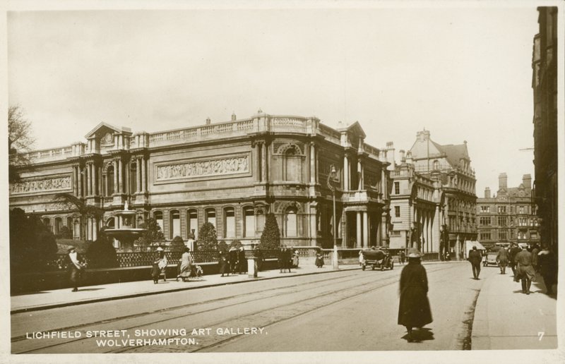 Wolverhampton Kunstgalerie, Lichfield Street von English Photographer