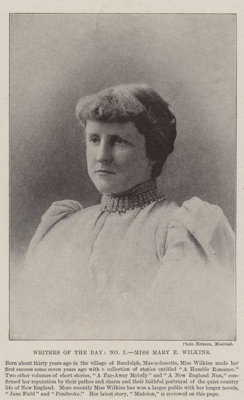 Schriftsteller des Tages, Miss Mary E. Wilkins von English Photographer