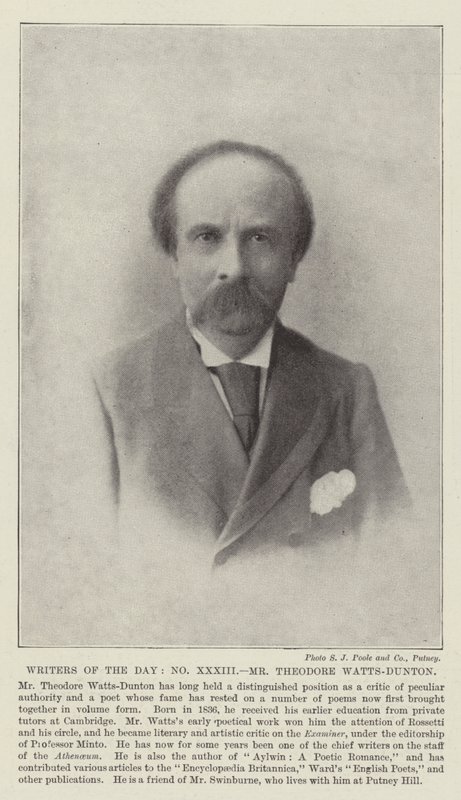 Schriftsteller des Tages, Mr Theodore Watts-Dunton von English Photographer