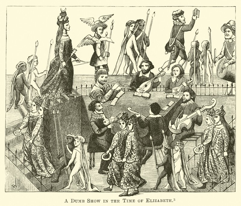 Eine stumme Show zur Zeit von Elisabeth von English School