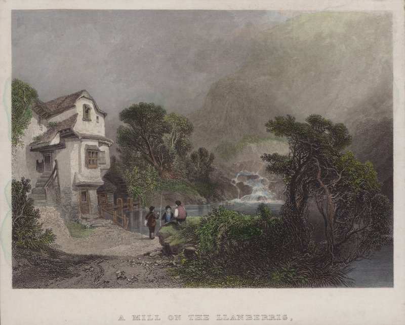 Eine Mühle in Llanberris von English School