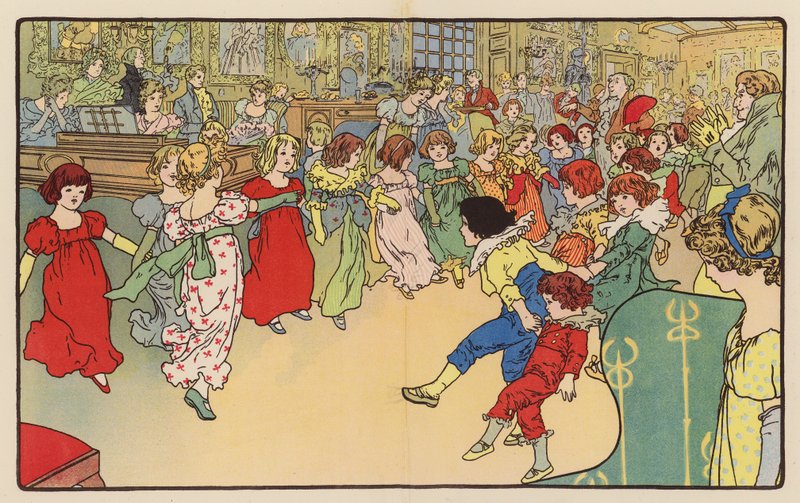 Eine Kinderparty in alten Zeiten von English School