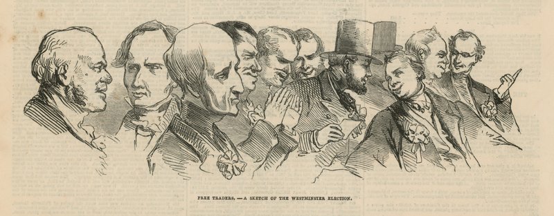 Eine Skizze der Westminster Wahl von English School
