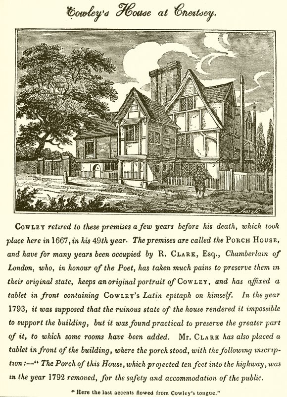 Abraham Cowleys Haus in Chertsey von English School