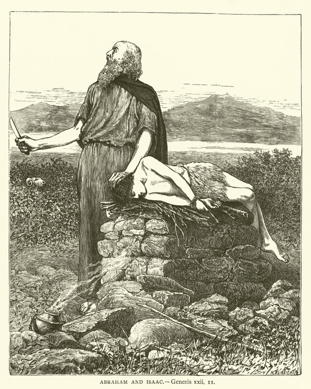 Abraham und Isaak (Genesis, xxii) von English School