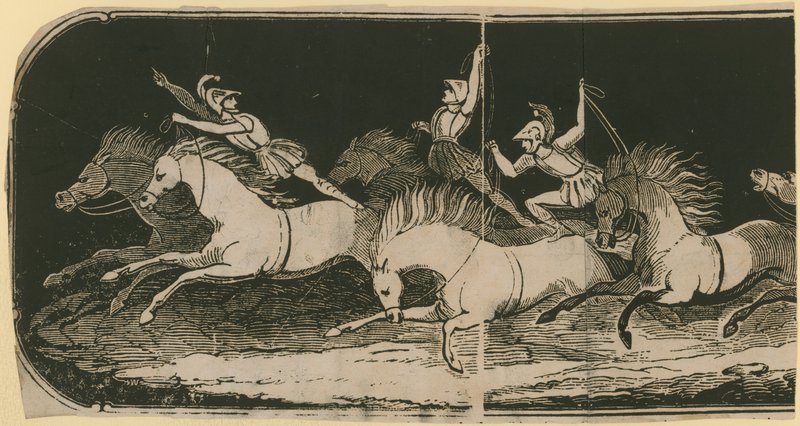 Akrobatisches Reiten von English School