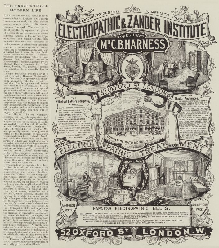 Werbung, The Medical Battery Company von English School
