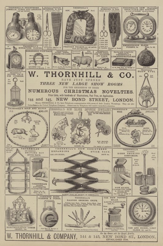 Werbung, W Thornhill und Company von English School