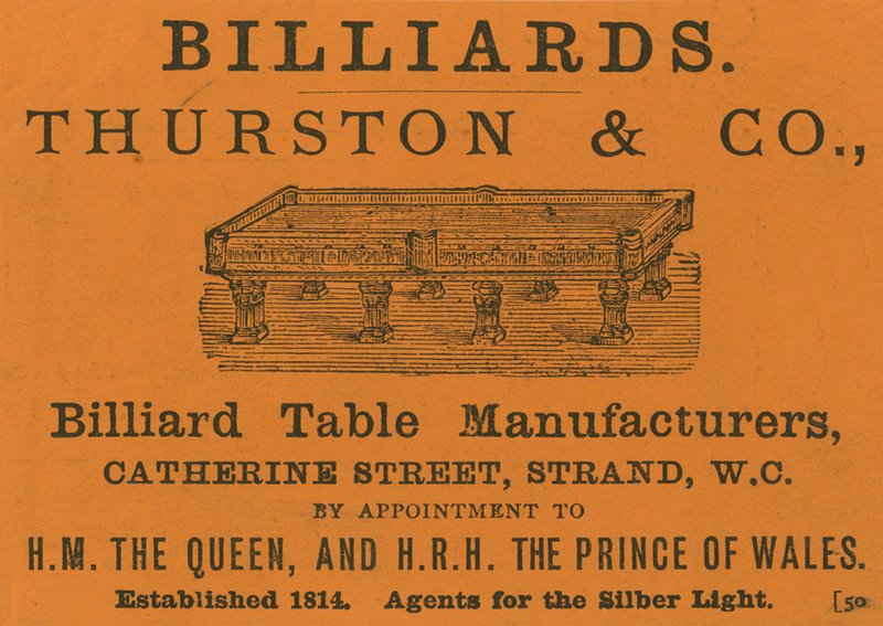 Werbung für Thurston & Co von English School