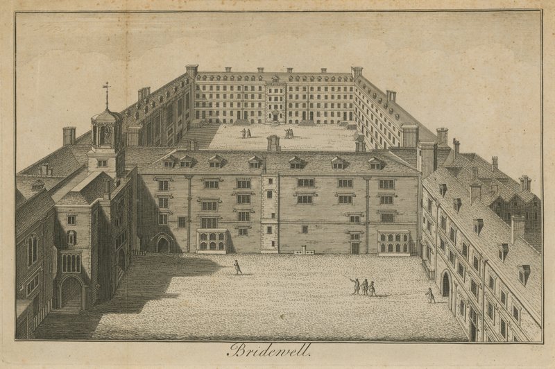 Luftaufnahme des Bridewell Palace von English School