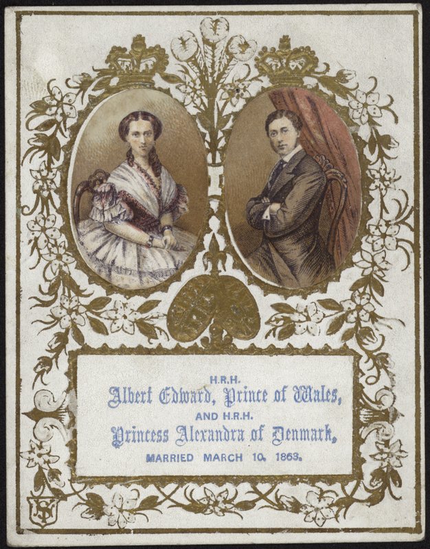 Albert Edward, Prinz von Wales, und Prinzessin Alexandra von Dänemark von English School