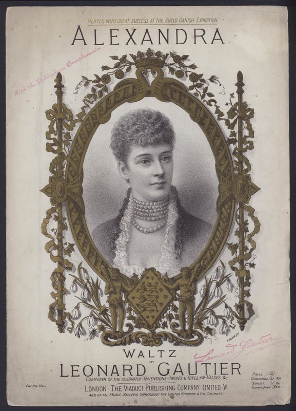 Alexandra, ein Walzer von Leonard Gautier (Farblitho) von English School
