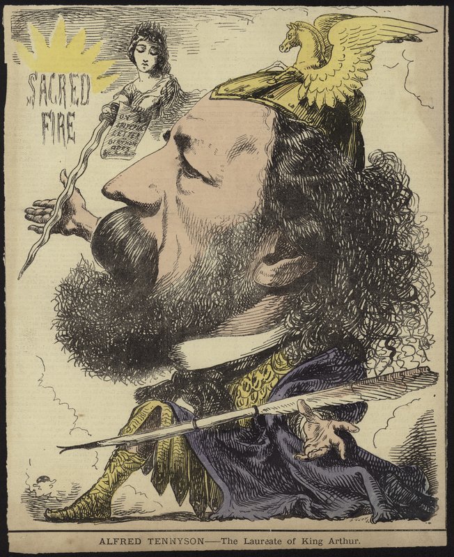 Alfred Tennyson - der Dichter von König Artus von English School