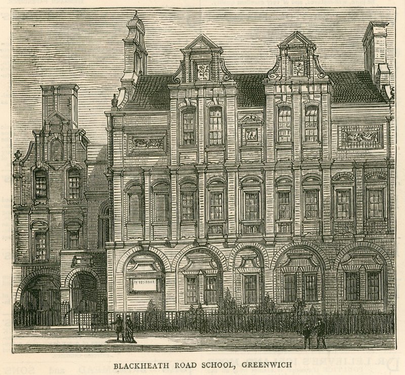 Architektur der London School Board: Blackheath Road School, Greenwich, London von English School