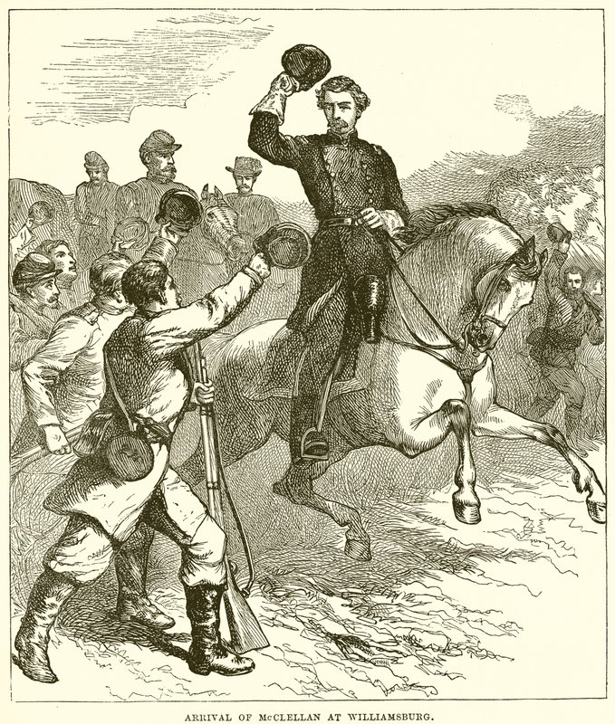 Ankunft von McClellan in Williamsburg von English School