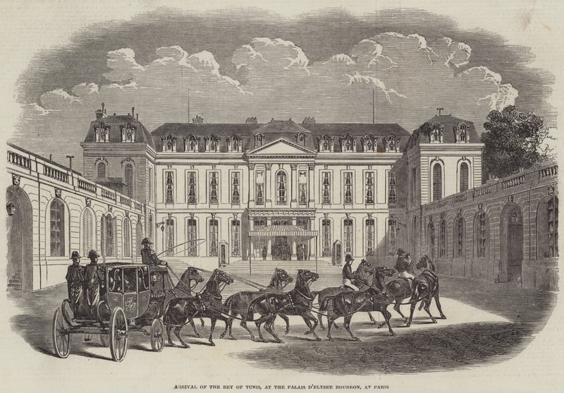 Ankunft des Bey von Tunis im Palais d