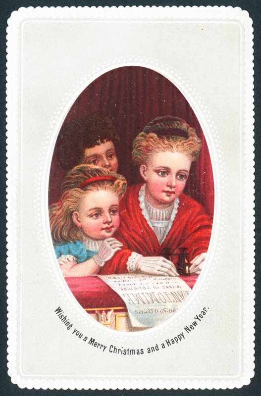 Im Theater, Weihnachtskarte von English School