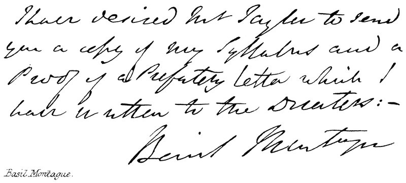 Basil Montague von English School