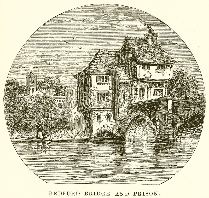 Bedford Brücke und Gefängnis von English School