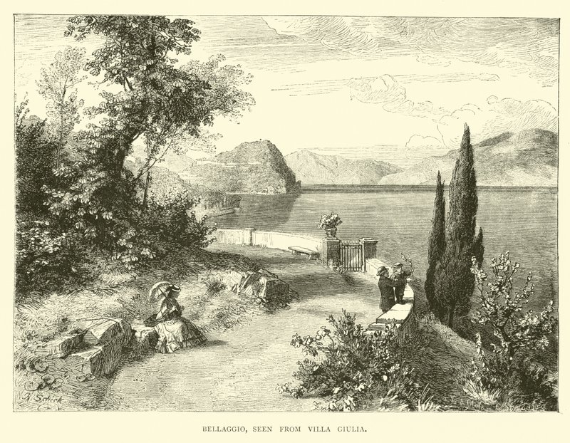 Bellaggio, gesehen von der Villa Giulia von English School