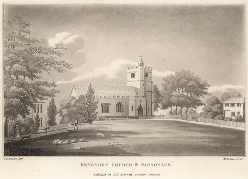 Benenden Kirche und Pfarrhaus von English School