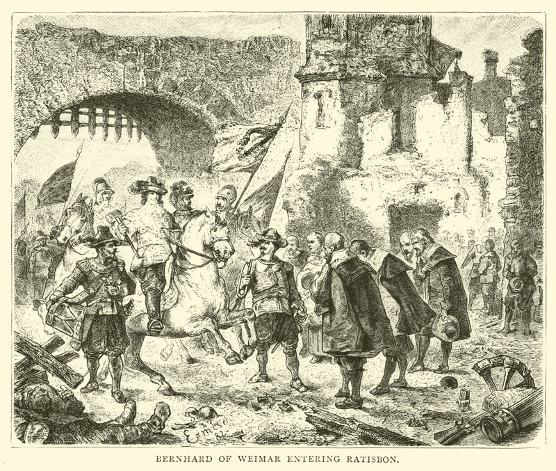 Bernhard von Weimar betritt Regensburg von English School