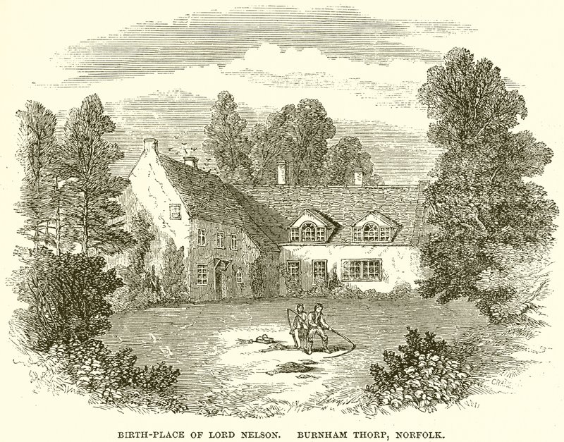 Geburtsort von Lord Nelson, Burnham Thorp, Norfolk von English School