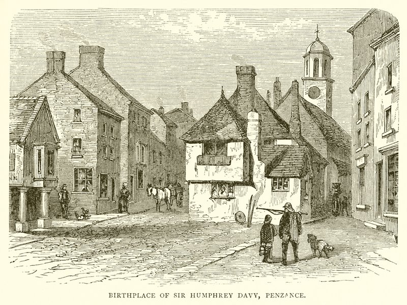 Geburtsort von Sir Humphrey Davy, Penzance von English School