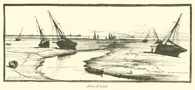 Boote vor Leigh von English School