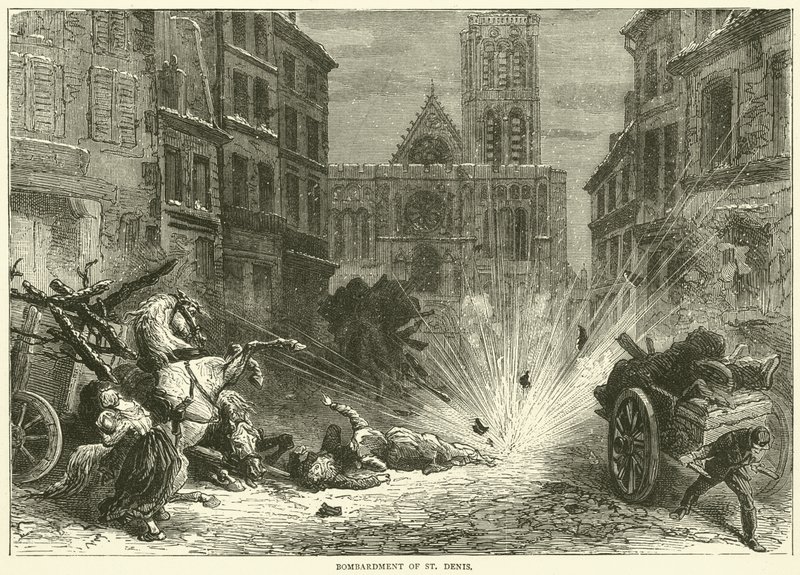 Bombardement von St. Denis, Dezember 1870 von English School