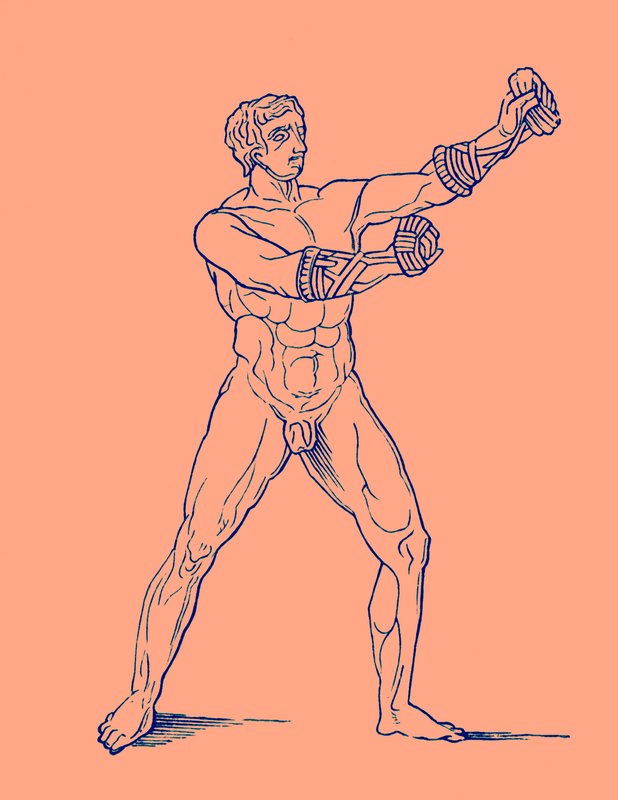 Boxer, Illustration für Olympia von Adolf Boetticher, 1886 von English School