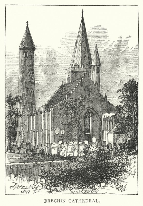 Kathedrale von Brechin (Stich) von English School