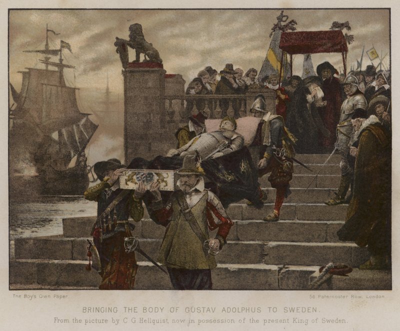 Überführung des Leichnams von Gustav Adolphus nach Schweden, 1632 von English School