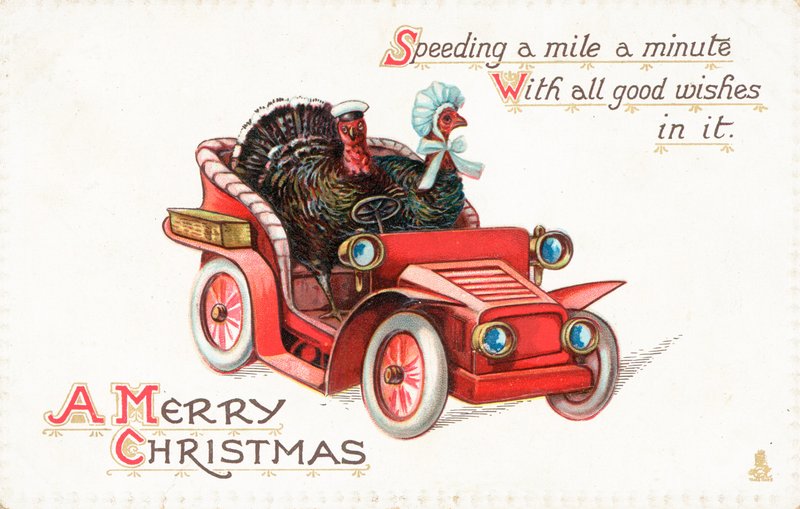 Britische Weihnachtskarte von English School
