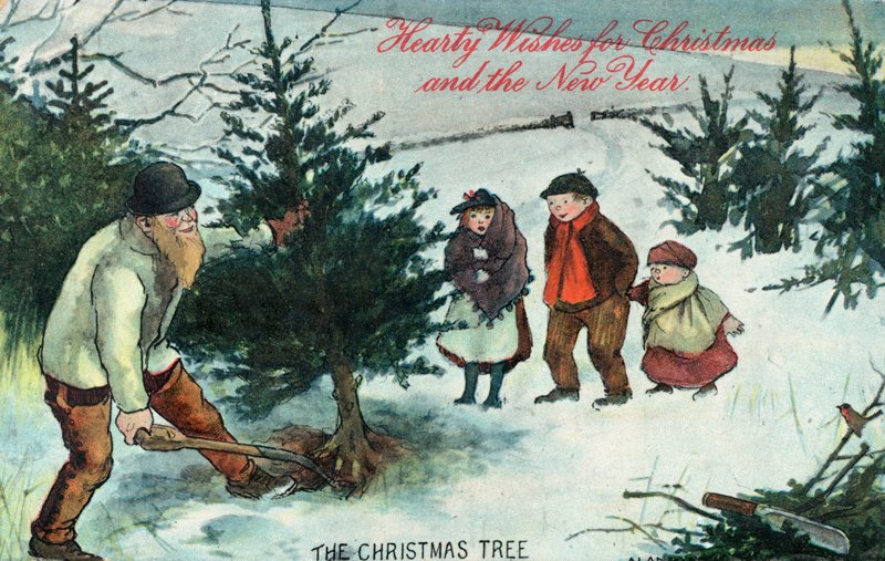 Britische Weihnachtskarte von English School