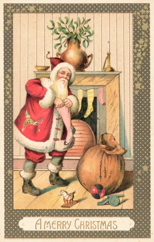 Britische Weihnachtskarte von English School