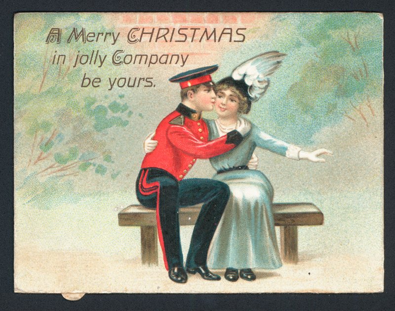 Britische Weihnachtskarte von English School