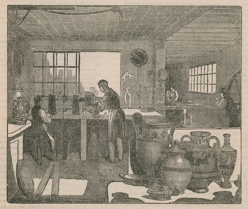 Britische Hersteller: Töpferwaren von English School