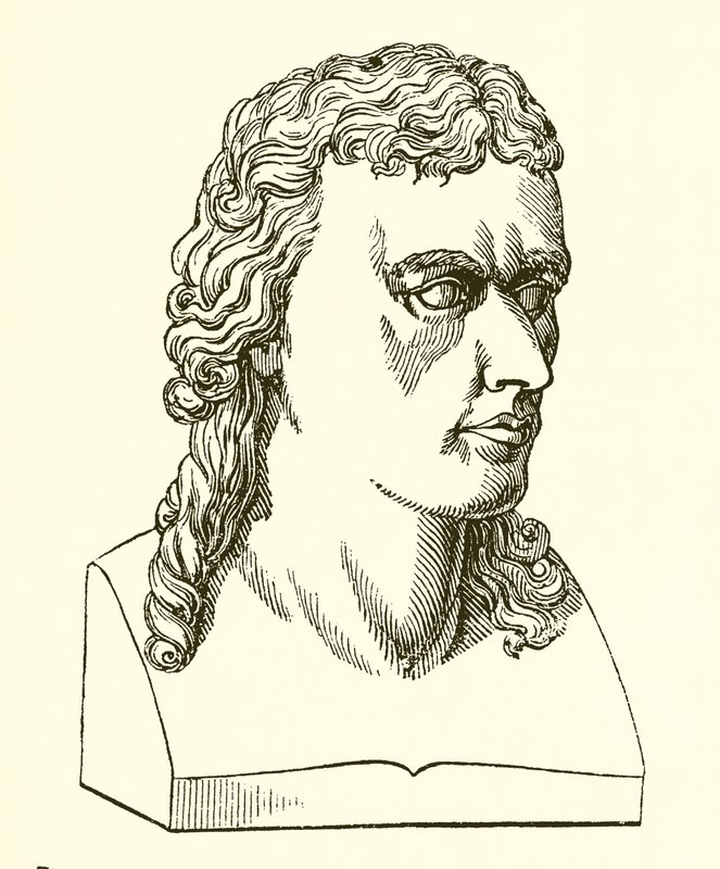 Büste von Schiller von Dannecker von English School