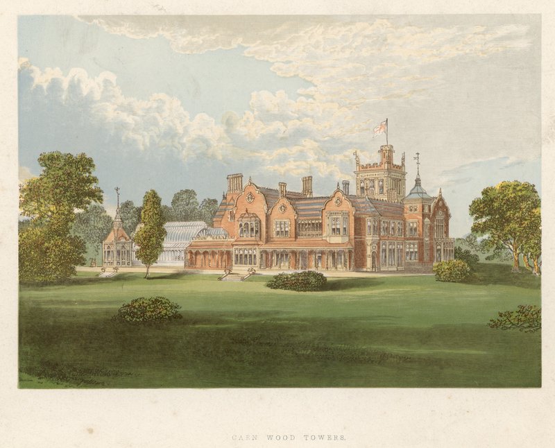 Caen Wood Towers, Middlesex, der Sitz von Earl Mansfield von English School